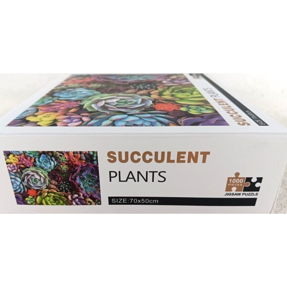 Succulent Plants 1000 Piece Jigsaw Puzzle - Picture 2 of 3